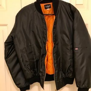 NWOT ASOS Reclaimed Vintage Bomber Jacket Black zipped Lightly quilted size 10